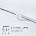 thumbnail image 6 of Sleep Zone Queen Comforter Duvet Insert, Down Alternative Reversible Comforter, Lightweight, Soft and Breathable Bedding All Season, White, 6 of 7
