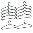 thumbnail image 1 of 10 perchas para ropa, estante organizador de ropa, perchas para pantalones, perchas para camisas, tendedero para el hogar, dormitorio al aire libre, Negro, 1 of 8