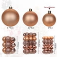thumbnail image 3 of Adornos de Esferas Navideñas Briful 30 piezas Irrompibles Oro Rosa, 3 of 6