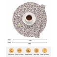thumbnail image 6 of 13 Inch Round Placemats Set of 6, Purple Floral Non Slip Heat Insulation PP Table Mats, Spring Plants Flowers Vintage Rustic Washable Place Mats for Kitchen Dining Party Table Decor, 6 of 7