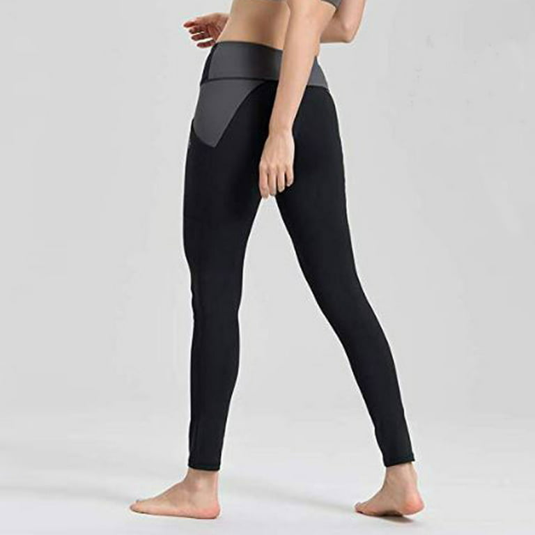 Efsteb Yoga Pants Women Leggings Fitness Tummy Control Leggings Booty Lift  Pant Athletic Fashion Sports Pants Mesh Splicing Perspective Tight Yoga  Pants Black M 