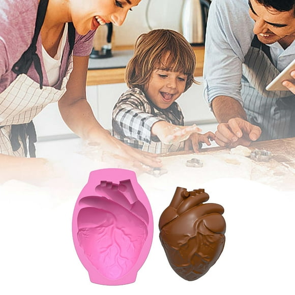 Heart Cake Cake Non Stick Heart Shaped Silicone Party Catering 3D Crumbly Chocolate Holiday Theme Party Cake