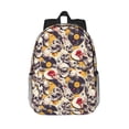 thumbnail image 1 of Disketp lips record rock Skull Mochila Escolar de 15 Pulgadas, Mochila Ligera para Estudiantes, Viajes y Trabajo, Cómoda y Resistente para el Uso Diario, 1 of 6