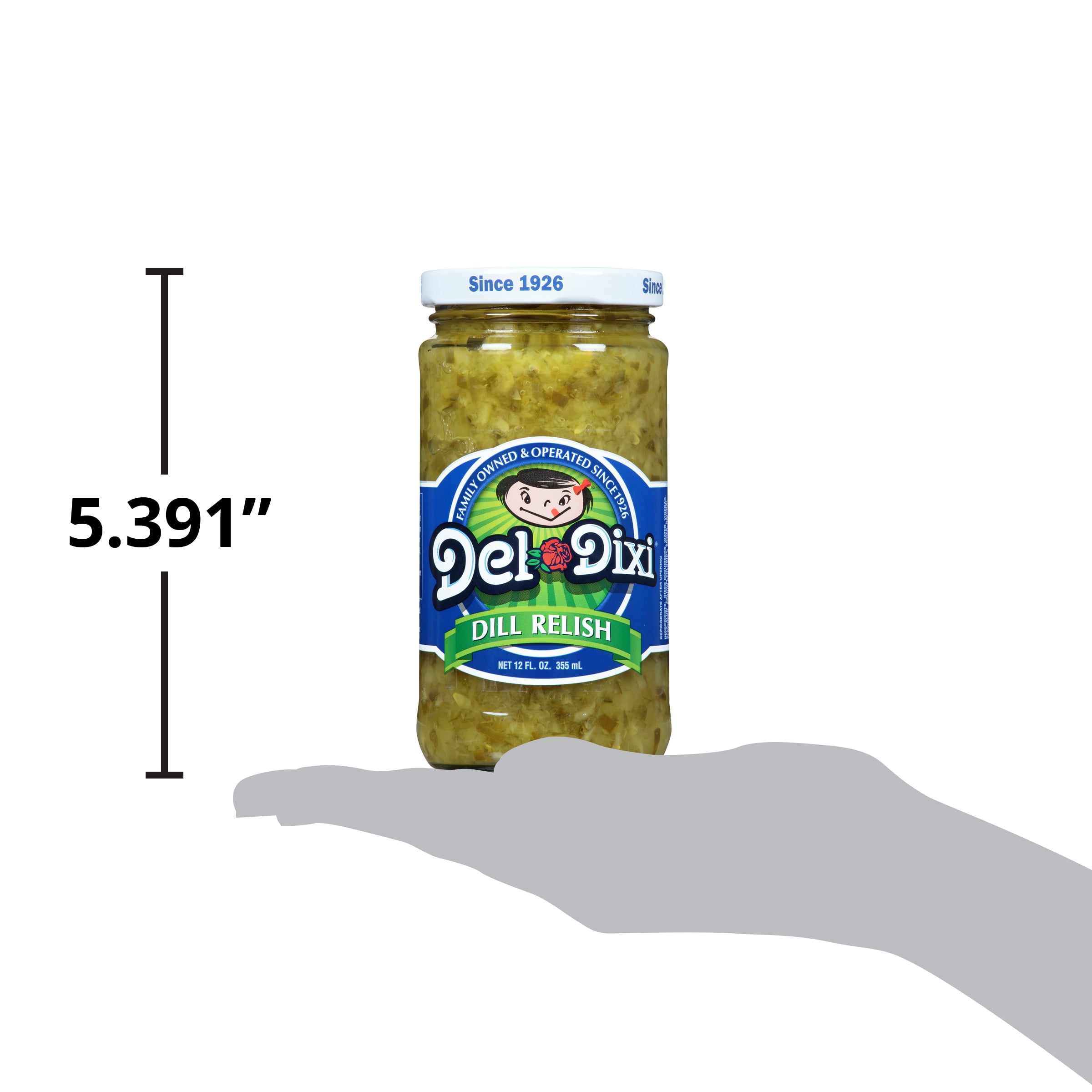 Del-Dixi Dill Relish, 12 oz Jar