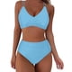 thumbnail image 4 of Traje de baño para mujer, moda para mujer, traje de baño sólido sin mangas, push-up, acolchado, traje de baño, ropa de playa, trajes de baño para mujer, 4 of 6