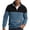 X165 Blue, variant on Curuila Mens Sweatshirt Half Zip Long Sleeve Color Block Stand Collar Pullover Sweatshirts Everyday Wear Comfort Pullover Tops Size L