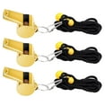 thumbnail image 1 of Stainless Steel Gold Whistle Metal Hanging Neck Sports Whistle Referee Outdoor Whistle Dog Trainer Sound Device Good And Bad Pet Clicker for Dog Training Dog Barking Devices 100 Ft Stop Dog from, 1 of 4