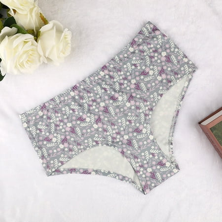 

CAICJ98 Cotton Underwear for Women Ladies Comfortable Four Seasons General Briefs Mid Low Waist Breathable Seamless Solid Color Panties Grey XL