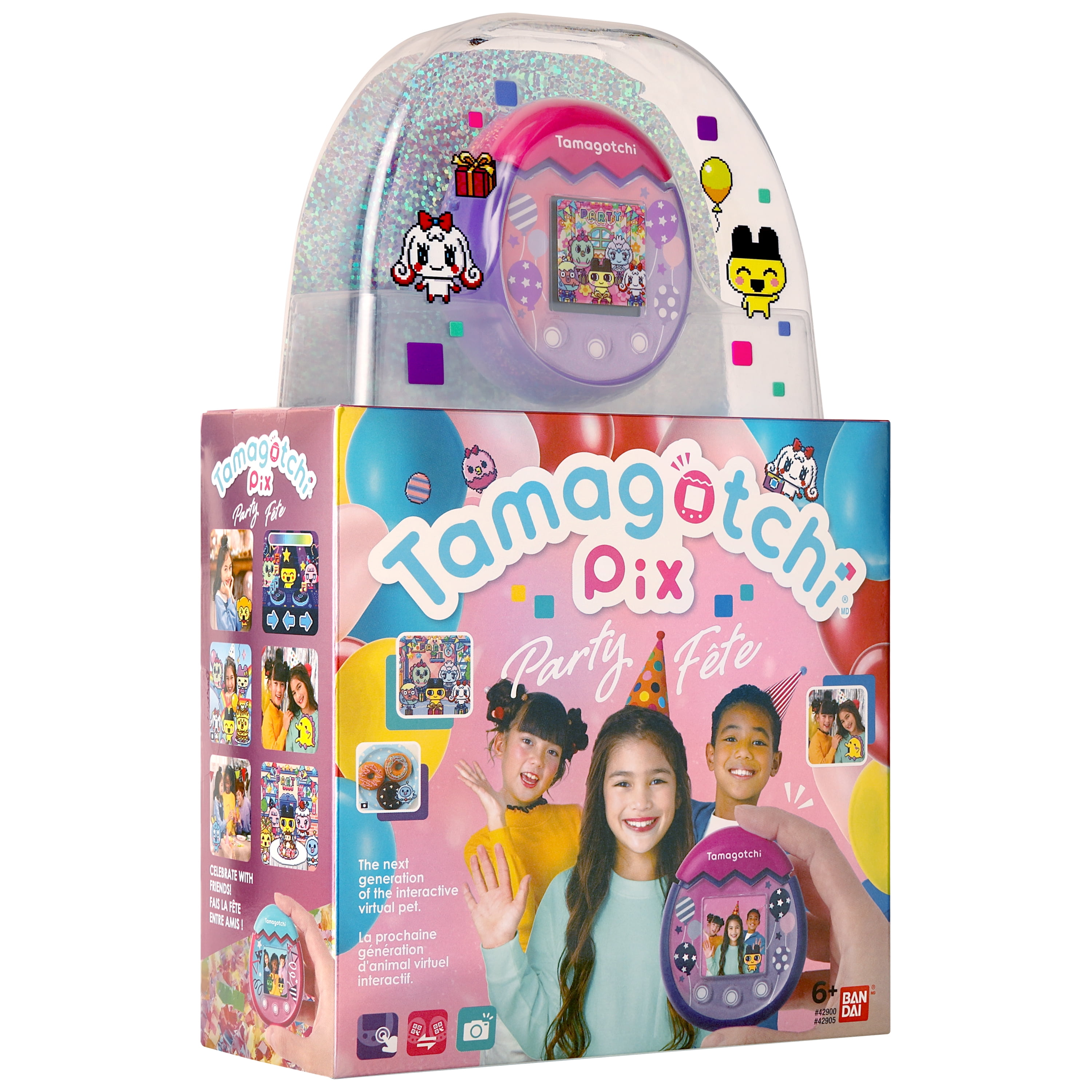 BANDAI - Tamagotchi Pix - Animaux Virtuel Party Ballons, Violet, 42905 :  : Jeux et Jouets