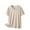 Beige, variant on yillto Womens Plus Size Cotton Shirts V Neck Short Sleeve Loose Soft Tshirts Summer Basic Tee Tops