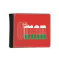 thumbnail image 1 of Oman Country Flag Name Flip Bifold Faux Leather Wallet  Multi-Function Card Purse, 1 of 4