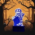 thumbnail image 2 of Lámpara de Jack Skellington con diseño de hombre calabaza y decoración de Halloween, luz nocturna con ilusión LED 3D, regalo táctil para interiores., 2 of 5