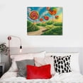 thumbnail image 5 of Orinice Pop Surrealism Fine Art Aesthetic Poster & Print Wall Painting for Classroom Kitchen Office Farmhouse Bathroom Room Decor Pictures Wall Art Painting Canvas Print Living Room Bedroom, 5 of 6