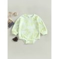 thumbnail image 2 of ZAXARRA Combinaison d'Automne pour Bébé Printemps, Tissage Imprimé Manches Longues Col Rond pour Garçons Filles, 0-2 Ans, 2 of 8