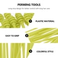 thumbnail image 4 of FUTUREORYY 3set Durable Perming Needles Hair Pins For Hairdressing Perming Clips For Curling And Styling White Pink Green, 4 of 6