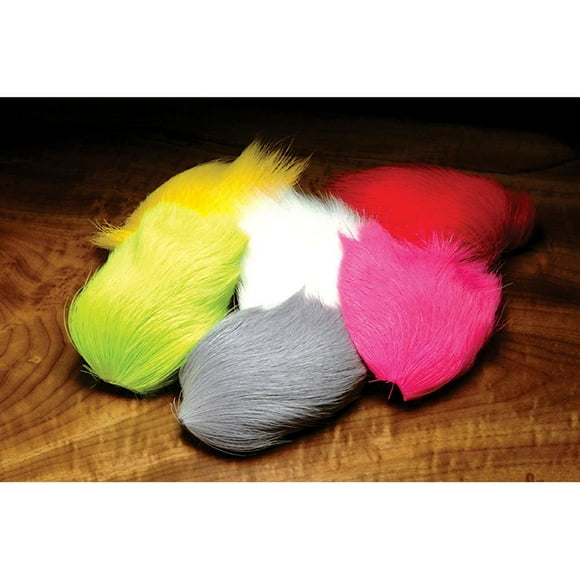 Hareline Deer Belly Hair Dyed From White (Kelly Green)