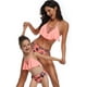 thumbnail image 4 of Traje de baño para niñas Conjunto de bikini de dos piezas Ruffle Falbala Trajes de baño Trajes de baño Adepaton WMZL-956-89, 4 of 7