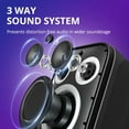 thumbnail image 4 of Tronsmart Halo 200 Portable Active PA Speaker 180W, Bluetooth Streaming, Wireless Speaker Connection, EQ & App for DJ, Music Gigs, Karaoke, Outdoor Party, 4 of 11