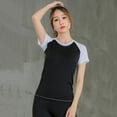 thumbnail image 3 of Women's Short Sleeve Moisture Wicking Athletic Shirts, 3 of 4