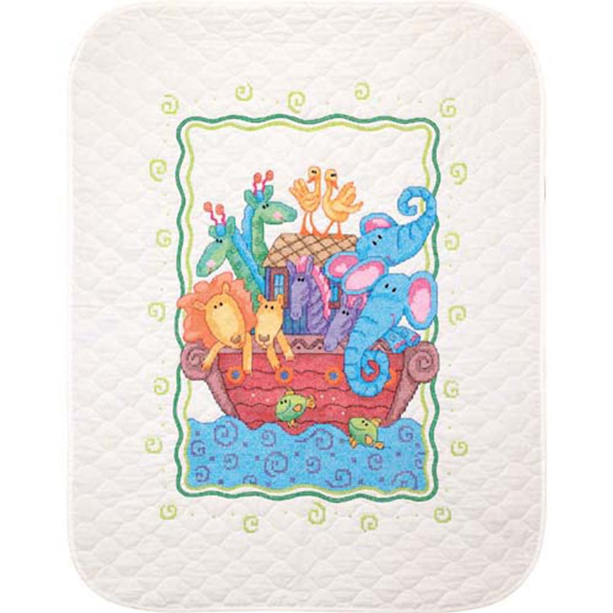 Dimensions® Noah’s Ark Baby Quilt Stamped CrossStitch Kit Walmart