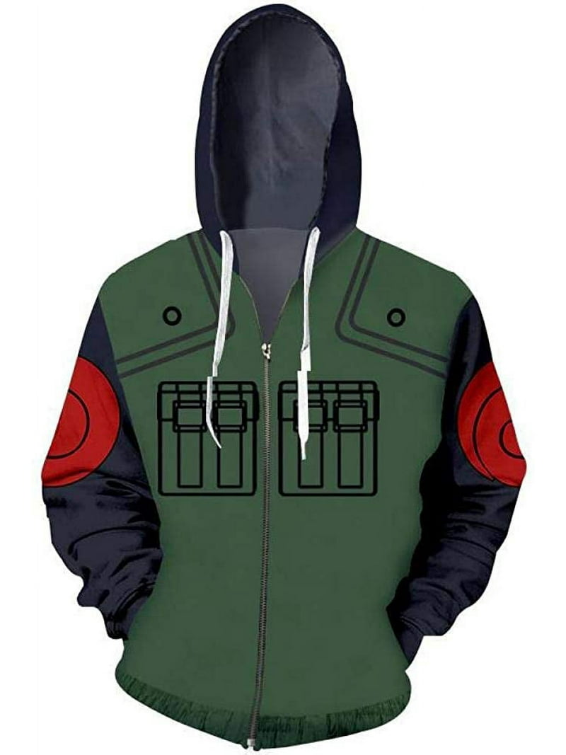 Anime Naruto Hoodie Zipper Coat Tops Thin Hoodies Sweatshirt