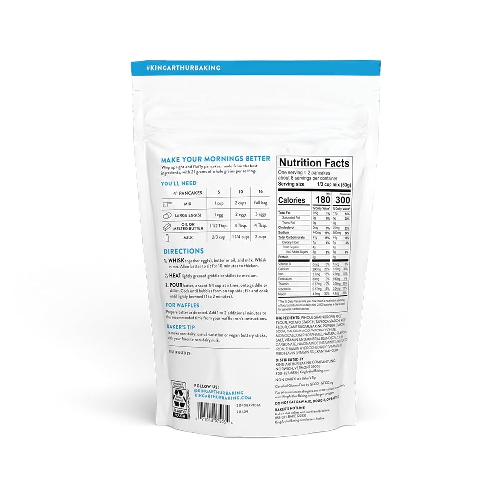 (Pack of 6) King Arthur Pancake Mix 15 Oz