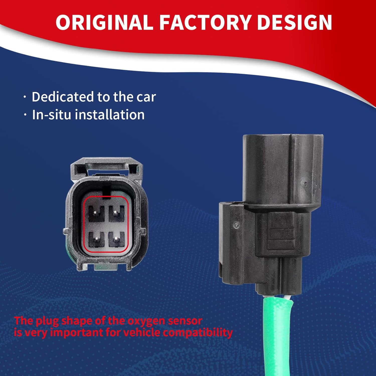 DrCax Oxygen O2 Sensor Heated Air Fuel Ratio Upstream 234-9091 2349091 Compatible with Acura TSX 2009-2014 Accord 2008-2012 CRV 2010-2011 2.4L L4 Replace 2344462 36531-R40-A01 36532R40A01