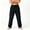 Black, variant on Eltusu Men's Athletic Pants, Workout Elastic Waist Quick Dry Straight Legs Active Pants Gray Size XL