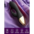 thumbnail image 6 of G Spot Rabbit Vibrator Sex Toy for Clitoris G-spot Stimulation Waterproof Dildo Vibrators with 9 Powerful Vibrations Dual Motor Adults Sex Toys for Women Couple Pleasure Sex toys Men & Women,Black, 6 of 6