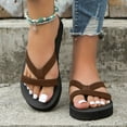 thumbnail image 4 of Zmoon Ladies Summer Fashion Solid Color Fabric Flip Flops Beach Slippers, 4 of 9
