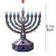thumbnail image 2 of Ireezec Hanukkah Ornament with Star of Snowflake Design - Blue Enamel Metal Hanging Decor for Car Mirror Holiday Tree Window Display Jewish Festival of Lights Gift, 2 of 8