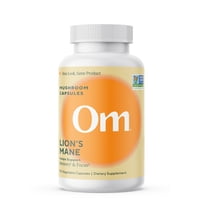 Om Mushrooms - Mushroom Superfood - Lion's Mane Mushroom 90ct Capsules