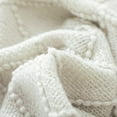 thumbnail image 5 of Navy Throw Blanket Textured Solid Soft Sofa Couch Decorative Knitted Blanket, 60" x 80" Navy, 5 of 5