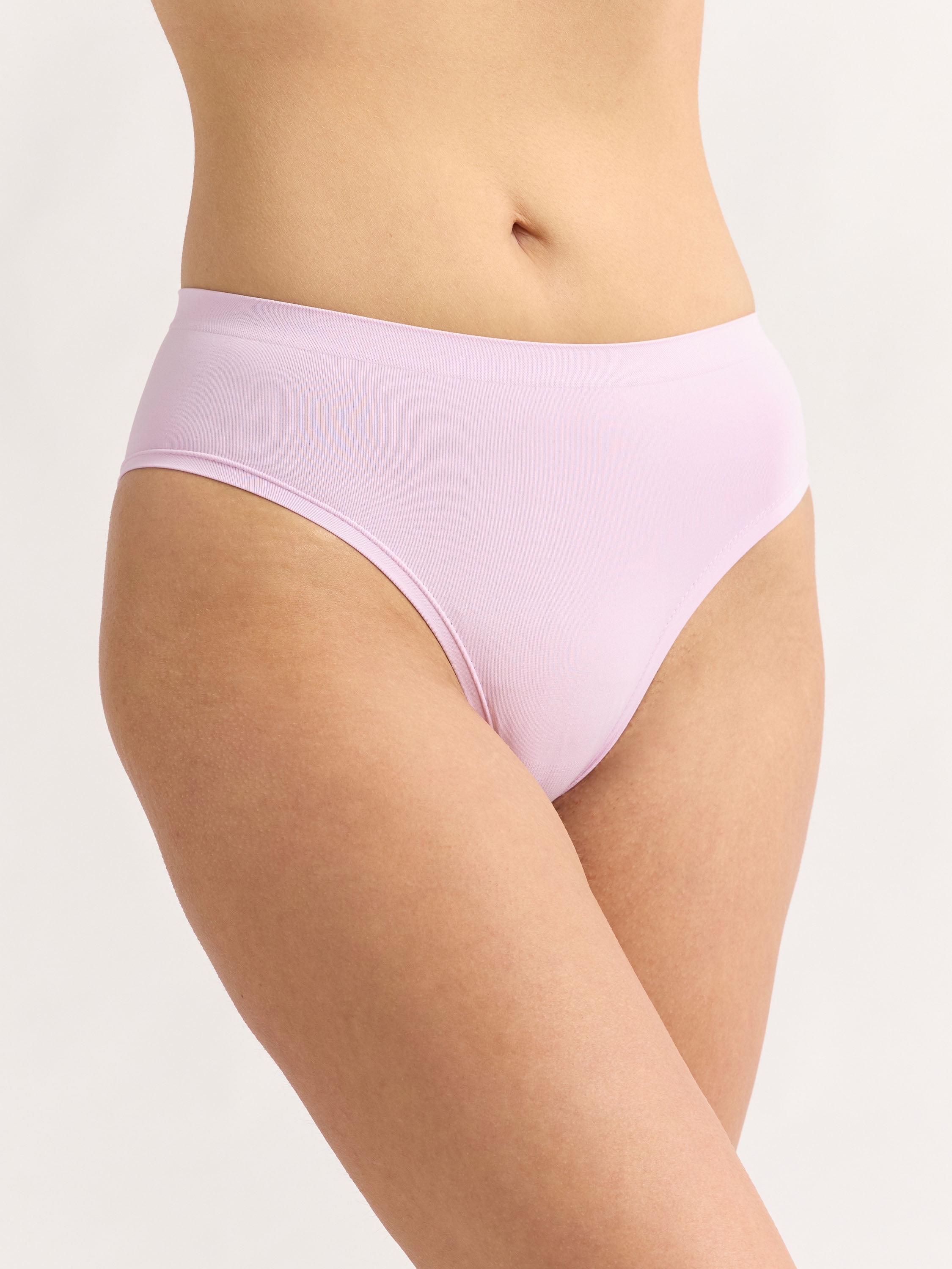 Joyspun Women's Seamless Hipster Panties, 3-Pack, Sizes XS-3XL