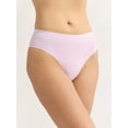 thumbnail image 2 of Joyspun Women's Seamless Hipster Panties, 3-Pack, Sizes XS-3XL, 2 of 6