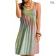 thumbnail image 1 of Vestido corto con estampado de teñido anudado Vestido plisado sin mangas, rosa azul, 5XL Methold AP002087-64, 1 of 7