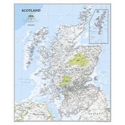 National Geographic Reference Map: National Geographic Scotland Wall Map - Classic (30 X 36 In) (Other)