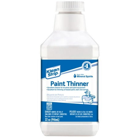 - Klean-Strip Paint Thinner, 1 qt