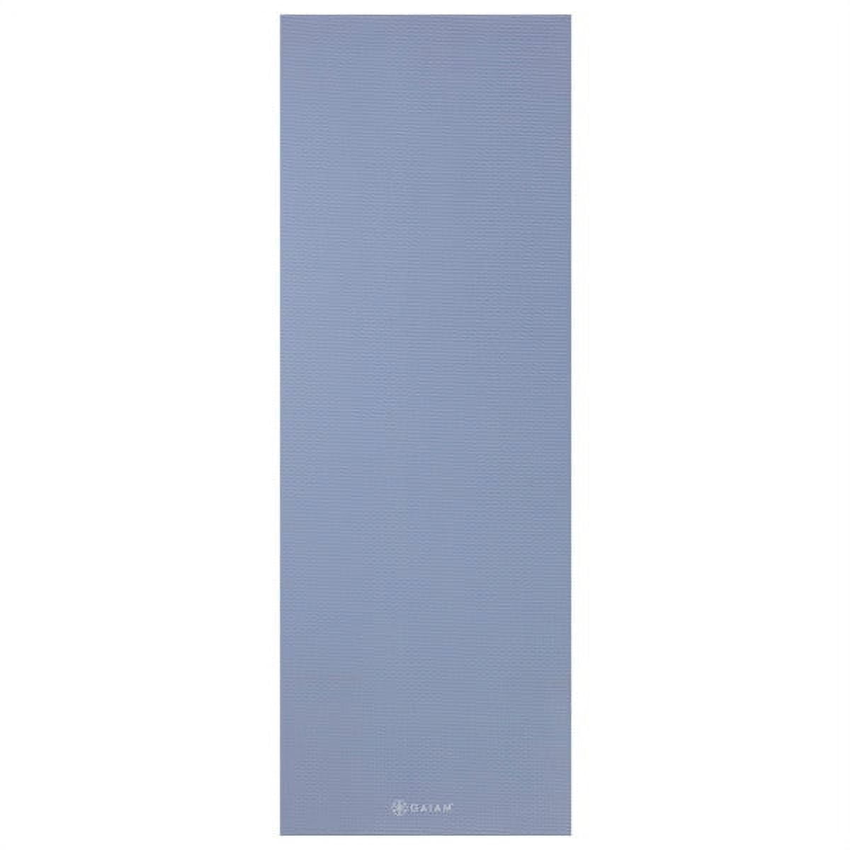 Gaiam Solid Color Yoga Mat, Chambray, 5mm