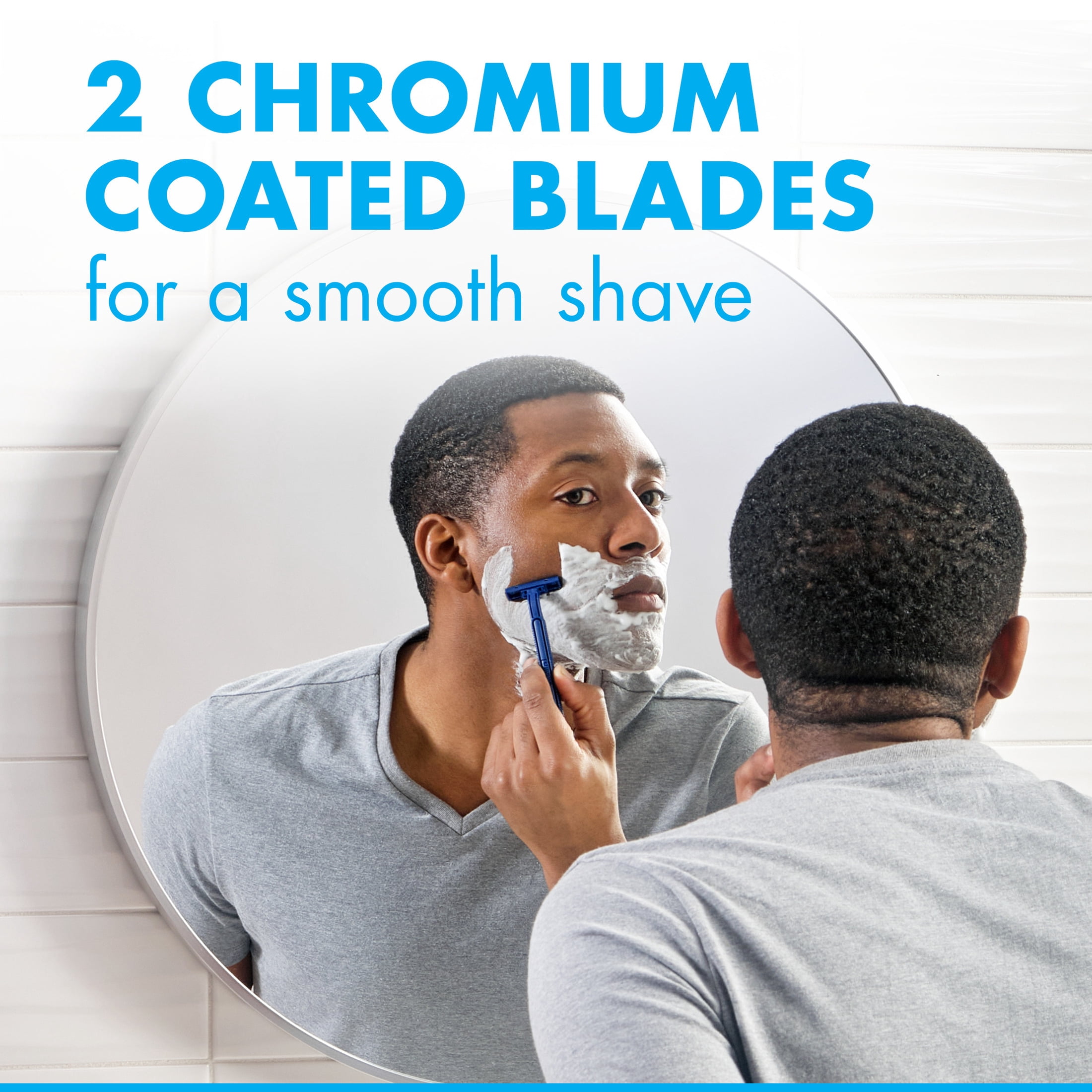 Gillette Sensor2, Fixed Men's Disposable Shaving Razors with Lubrastrip, 18 Count