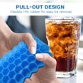 thumbnail image 2 of 1-Pack Honeycomb Ice Tray with Cover – Fun-Shaped Silicone Mold for Freezer and Cocktails – Stackable, BPA-Free, Odorless – Blue, 2 of 4