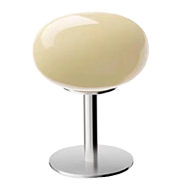 Lámpara de piruletas, lámpara de noche, lámpara de mesa de cristal, 3 colores, luz de noche nórdica Amarillo
