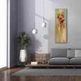 thumbnail image 3 of Epic Graffiti 'Tall Autumn Flowers I' by Silvia Vassileva, Canvas Wall Art, 20"x60", 3 of 9