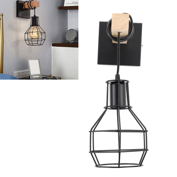 Tombra de Luz de Pared de la Jaula, Sombra de Pared de Alambre Resistente Delicado Aspecto Versátil para Sala de Estar