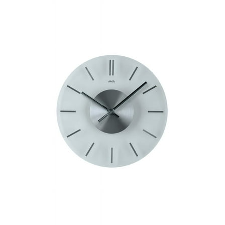 Modern wall clock with quartz movement from AMS AM W9318