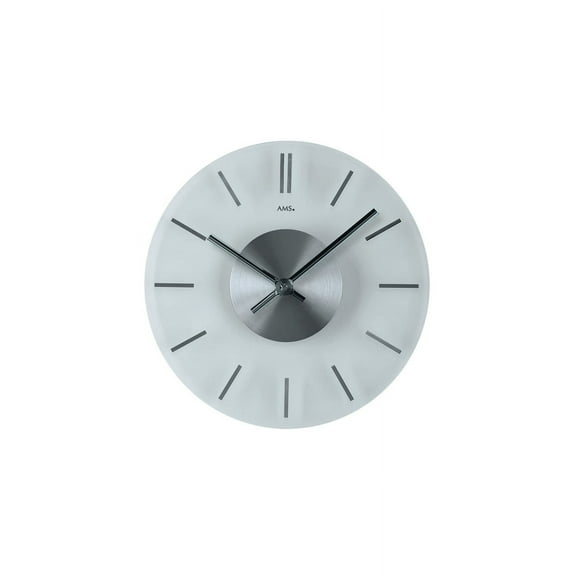 Modern wall clock with quartz movement from AMS AM W9318