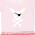 thumbnail image 3 of Inktastic Cute Easter Pirate Bunny with Eyepatch and Earring Gift Toddler Girl Dress, 3 of 4
