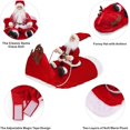 thumbnail image 4 of Abrigo de Navidad para perro, abrigo de perro pequeño con Santa Claus en su gato, suéter rojo para perro de Navidad Afortunado Sencillez, 4 of 5