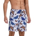 thumbnail image 2 of Sikiie Butterflies1 Mens Pajama Shorts, Lightweight Lounge Pant with Pockets Soft Sleep Pj Shorts for Men4X-Large, 2 of 6