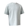 thumbnail image 2 of kamemir Shirts for Men Men's Cotton Short Sleeve T Shirts, Breathable & Moisture Wicking with Odor Control Grey,5XL, 2 of 4
